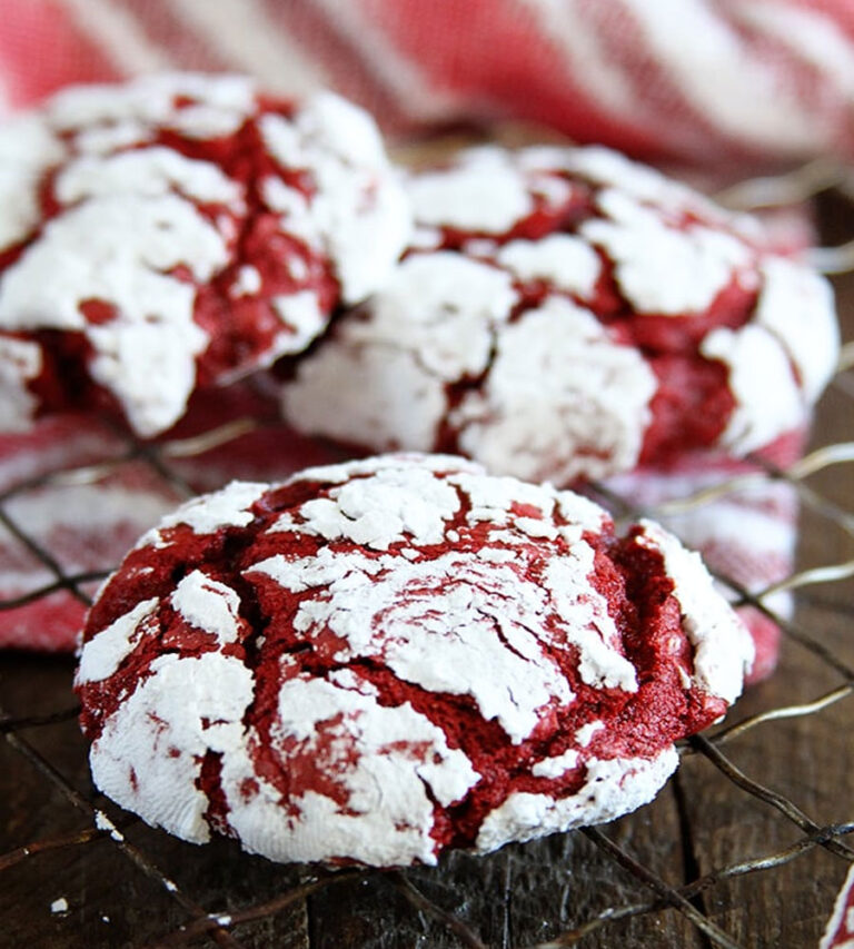 Red Velvet Cake Mix Cookies